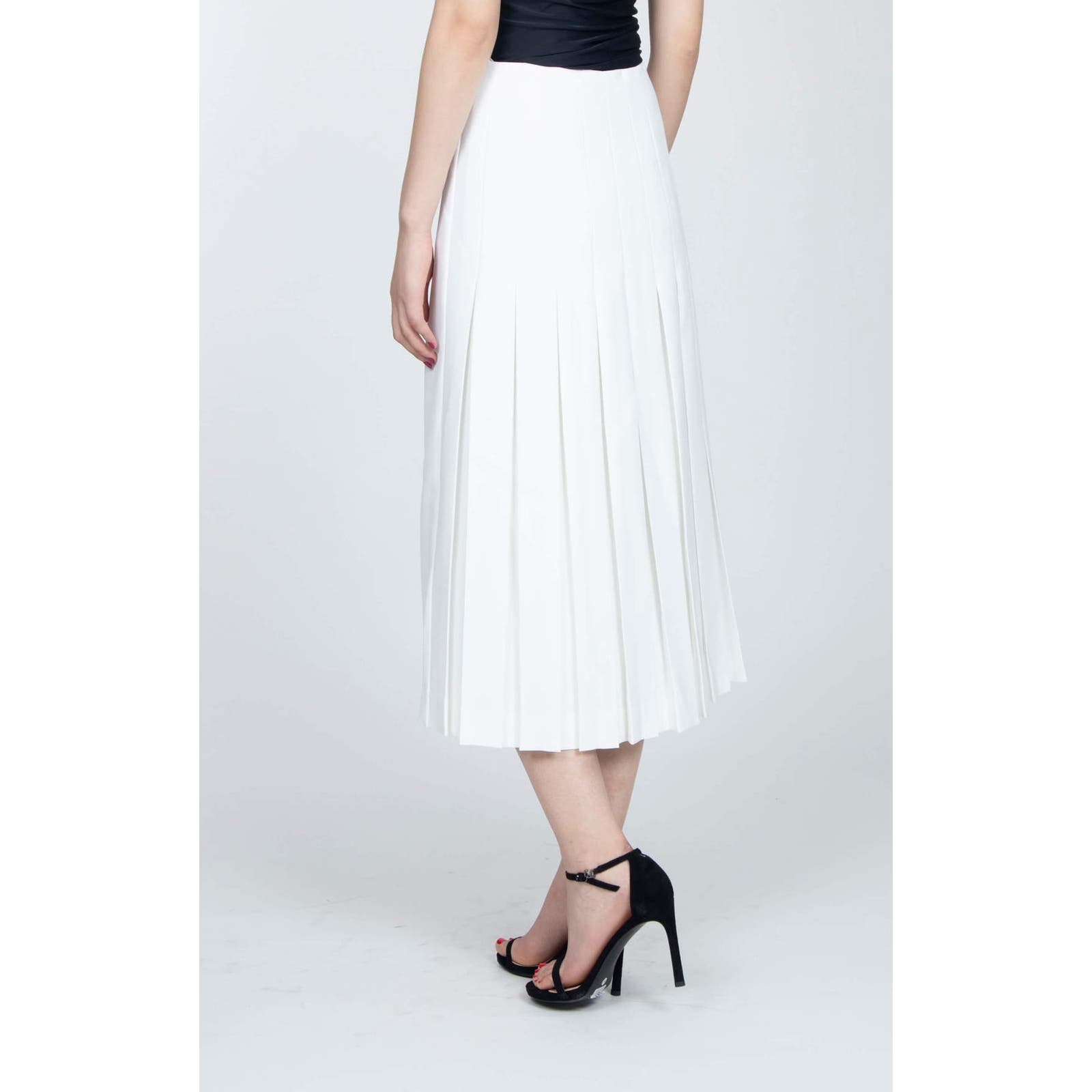 Beaufille Nwt Kari Wrap Skirt With Pleats White Size 10 Msrp $570 — image 2 of 6